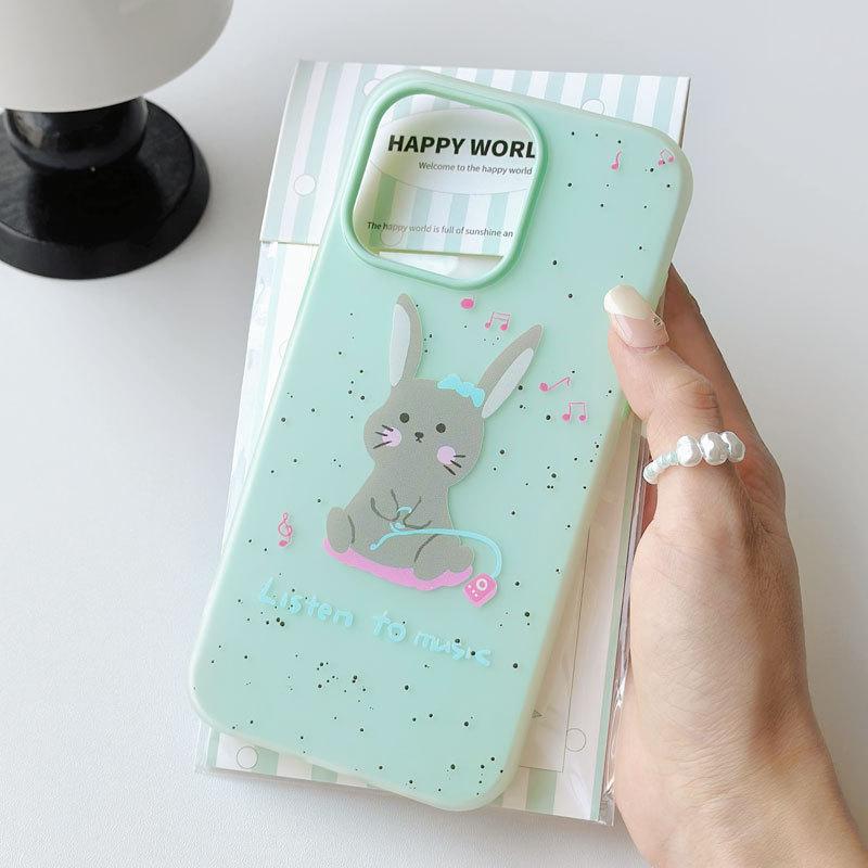 Zhitai Cartoon Jelly Skin for iPhone 12-16, Cute Case Compatible with 13, 14, and 15 Pro Max.