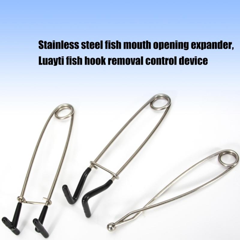 3 Stück Fischmaul-Kiefernschieber Fischhakenentferner Extraktoren Maulöffner Spreizer Süßwasser Salzwasser Angelgerät Werkzeug