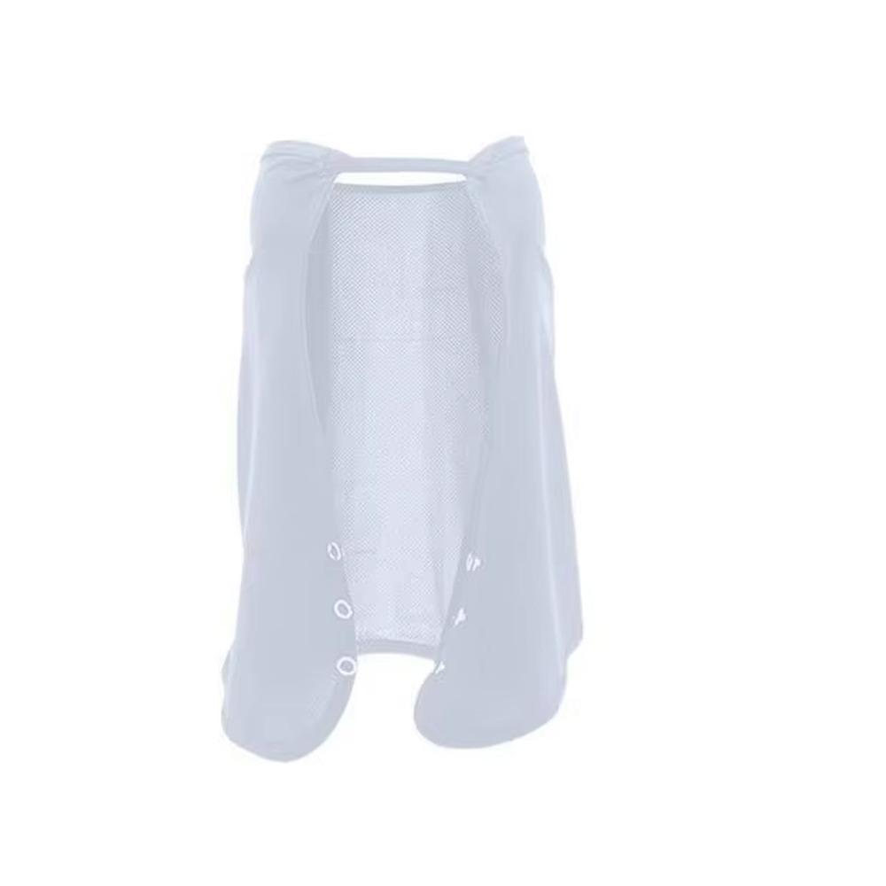 Quick Drying Cycling Scarf Solid Color Face Veil Breathable Ice Silk Sunscreen Mask  Gardening