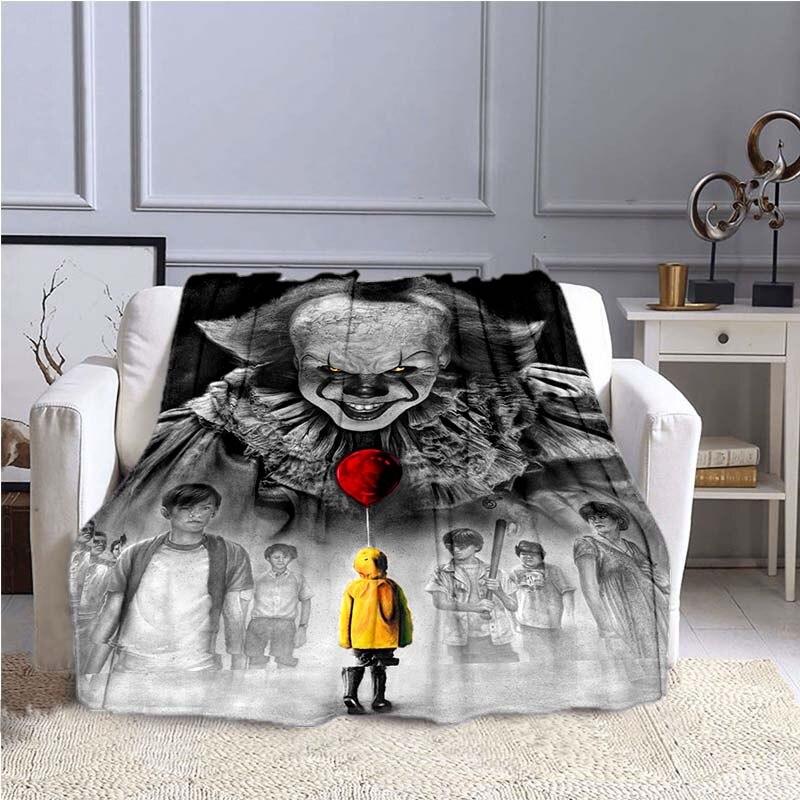 Stephen King's IT : Chapter Two Print Blanket Sofa Bed Blanket Super Soft Warm Blanket Cover Flannel Throw Blanket