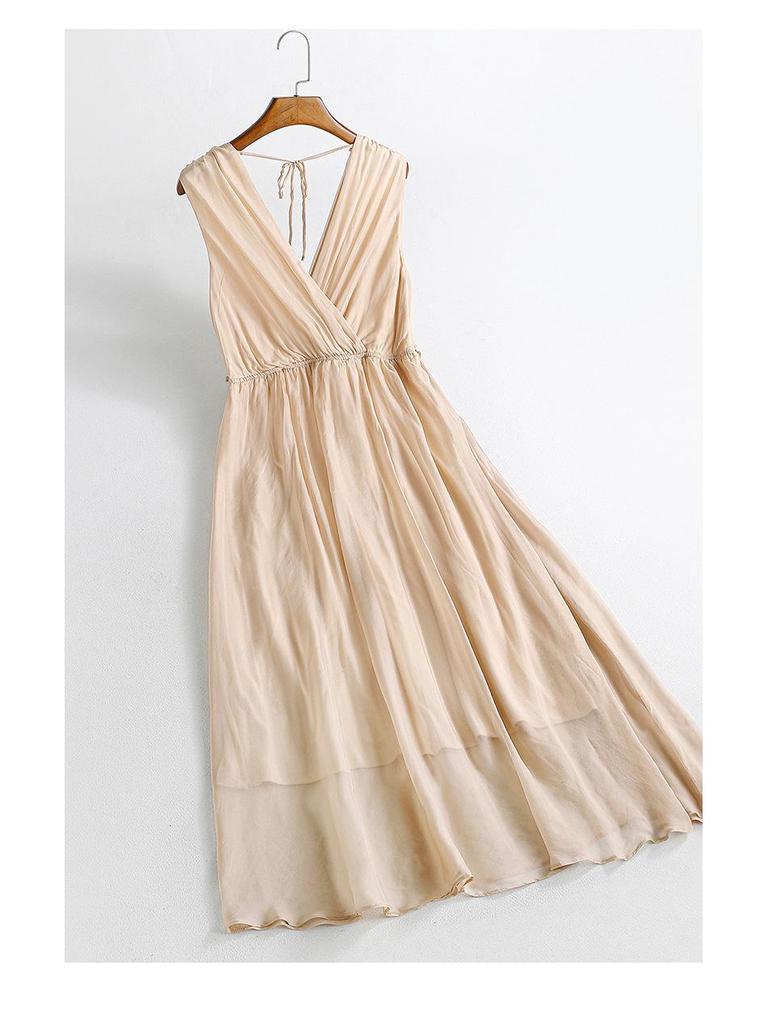 Women's Heavyweight Mulberry Silk Slip Dress - 2025 Summer High-End Beachwear