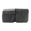 Body Bag Waist Bag 28566 Black GG Canvas/leather Unisex Used