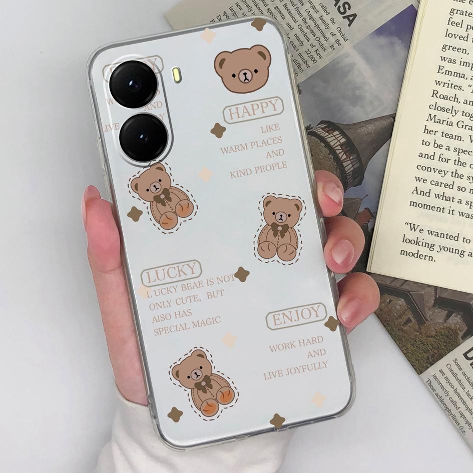 Phone Case For Xaimo Poco X7 X6 X5 X4 X3 M5 M6 M7 F3 F4 14T 15 Pro Plus Pretty Love Heart Pattern Clear Soft Silicone Protective Shell For Xiaomi Capa