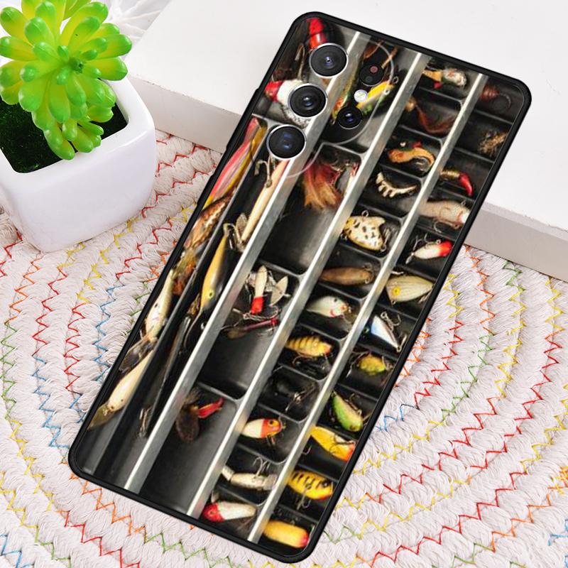 Fishing Box Carp Fishing Phone Case for Samsung Galaxy note 10 pro S26 Ultra S23 S24 FE S25 S21 S22 PLUS shockproof Cove