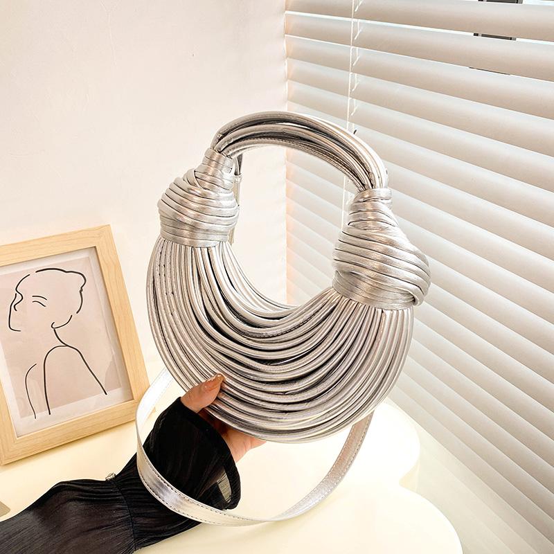 

Роскошные вечерние кошельки для женщин, клатч с золотым узором «лапша», сумка для ужина, роскошные дизайнерские кошельки и сумки серебряный