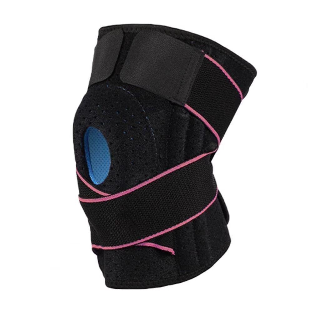 Adjustable Strap Compression Knee Brace Pressurized Elastic Knee Support  Volleyball Protection