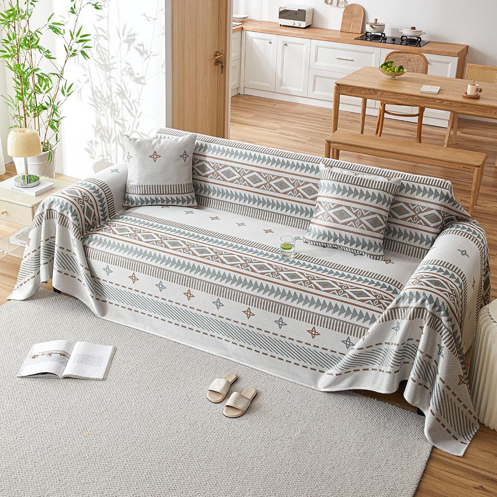 

Летний прохладный ледяной шелк, цельный, простой, в национальном стиле, модный, диванный, полотенце, полное покрытие, стираемое в стиральной машине, антицарапающий чехол, одеяло 180*130CM