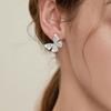 Elegant Rhinestone Butterfly Stud Earrings