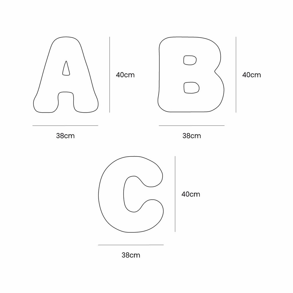Alphabet Letter Pillow - bearly