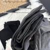 Women's High-Waisted Fleece-Lined Vertical Stripe Cotton Tights for Autumn/Winter - Thick, Foot-Covering Base Layer Pants