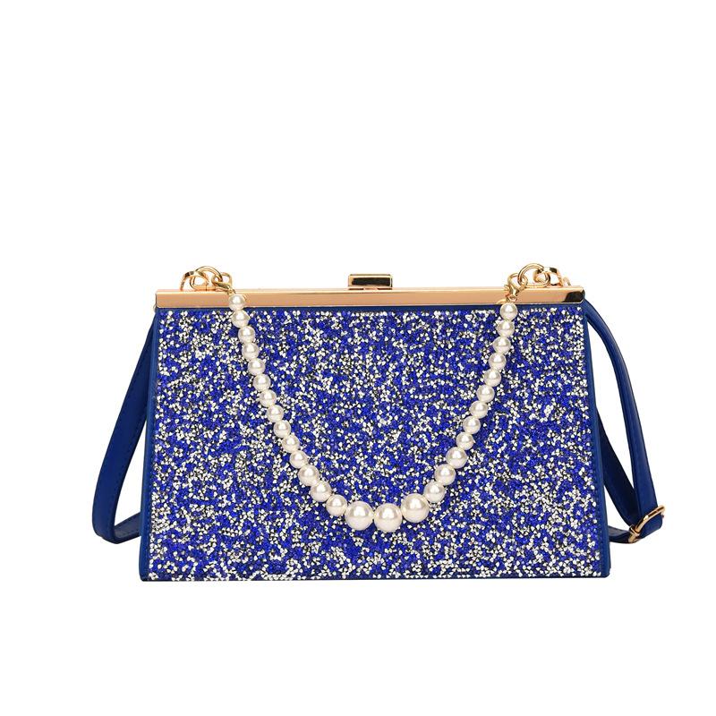Cross-border fashion high-end texture bright diamond women's handbag 24 new exquisite literary one-shoulder messenger bag women