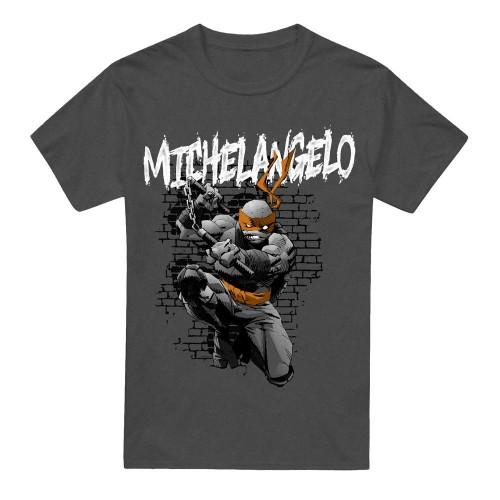 Teenage Mutant Ninja Turtles Unisex Adult Michelangelo T-Shirt