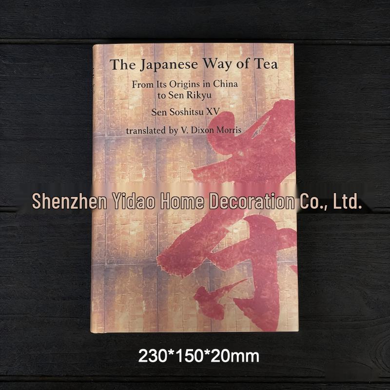 Chinese Tea Classic Hardcover: Zen Decor Prop for Office & Living Room