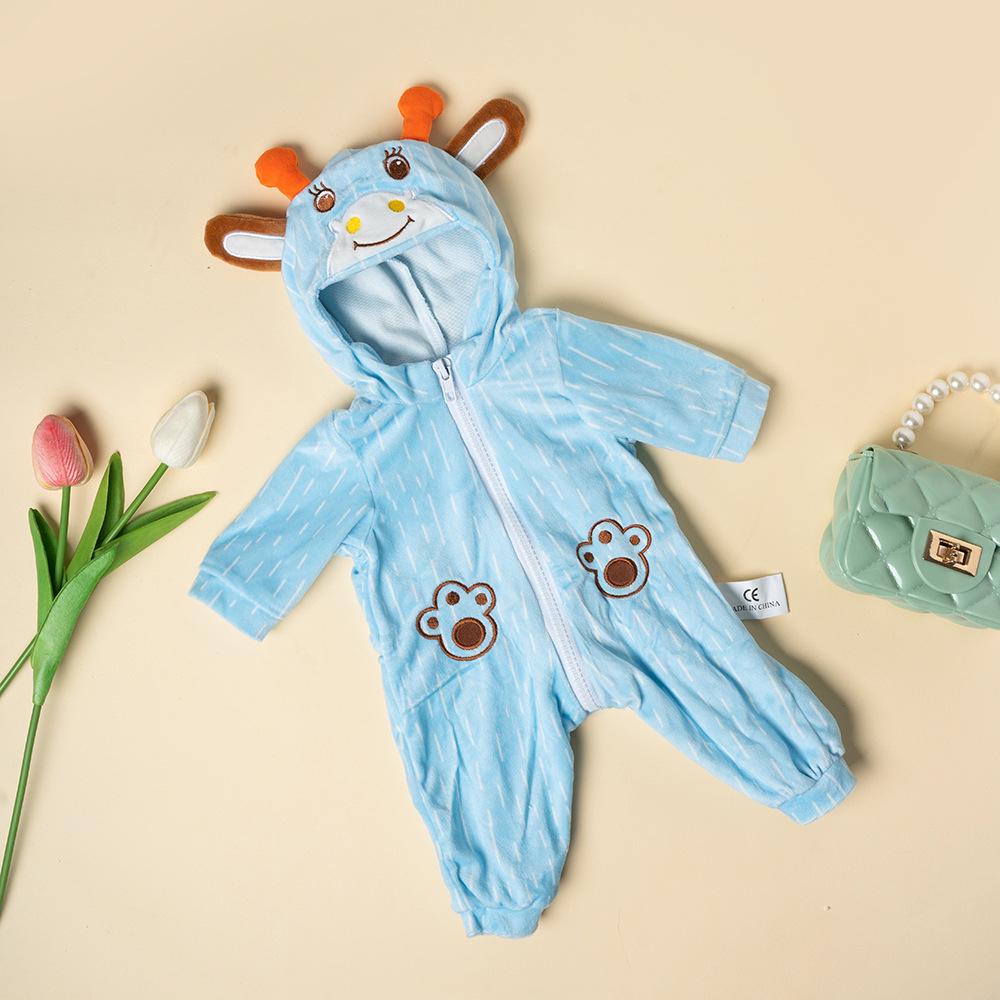18" Soft Silicone Reborn Doll Clothes, 45cm DIY Girl's Realistic Doll Outfit.