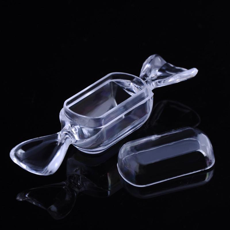 10Pcs/Set Mini Plastic Transparent Candy Box Cute Candy-Shaped Storage Container For Wedding Baby Shower Party Decoration