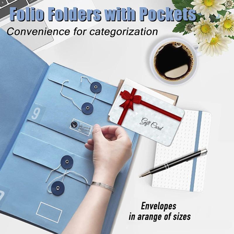 Manila Pocket File Accordion Storage Folder Multi-functional Pocket File Folder