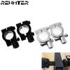 Motorcycle Rear View Mirrors Mount Clamp 2PCS 22mm 25mm Handlebar 8mm 10mm Thread Universal Rear Mirror Holder Adapter Bracket