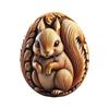 Creative Animal Easter Wooden Eggs Crafts Home Decor Sparkly Handicraft Room Ornament Decorations Party Accessories