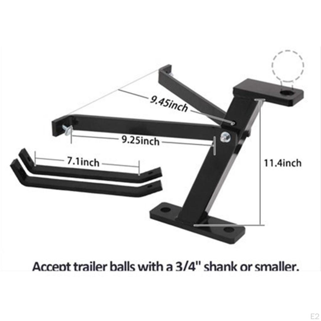 Accessories Garden Lawn Pro Tow Mower Hitch Set,Trailer Connector Heavy Duty Black Iron Lawnmower