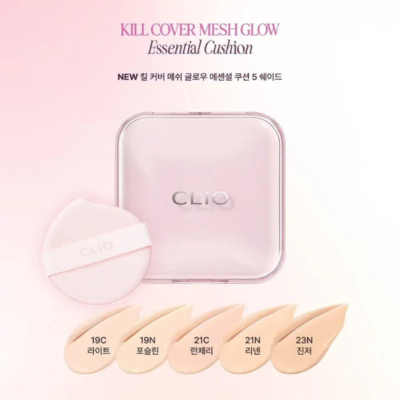 Kill Cover Mesh Glow Essential Cushion Set with Refill 19C LIGHT 15 G / 0.52 Oz. X 2 Ea