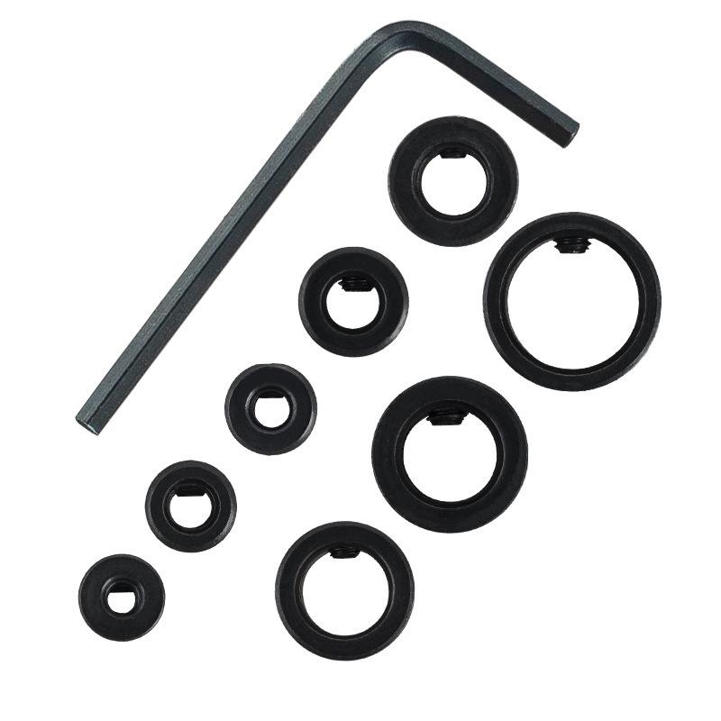 8-Piece Woodworking Drill Bit Depth Stop Collar Set (3-16mm)