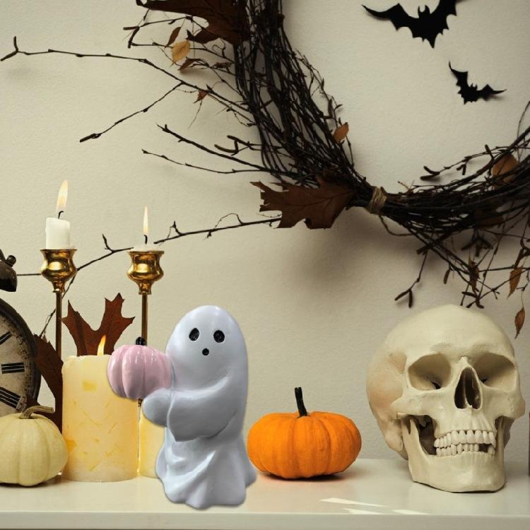 Space Saving Resin Specters Statue For Eerie Seasonal Displays Featuring Fade Resistant Quality And Easy Maintenances
