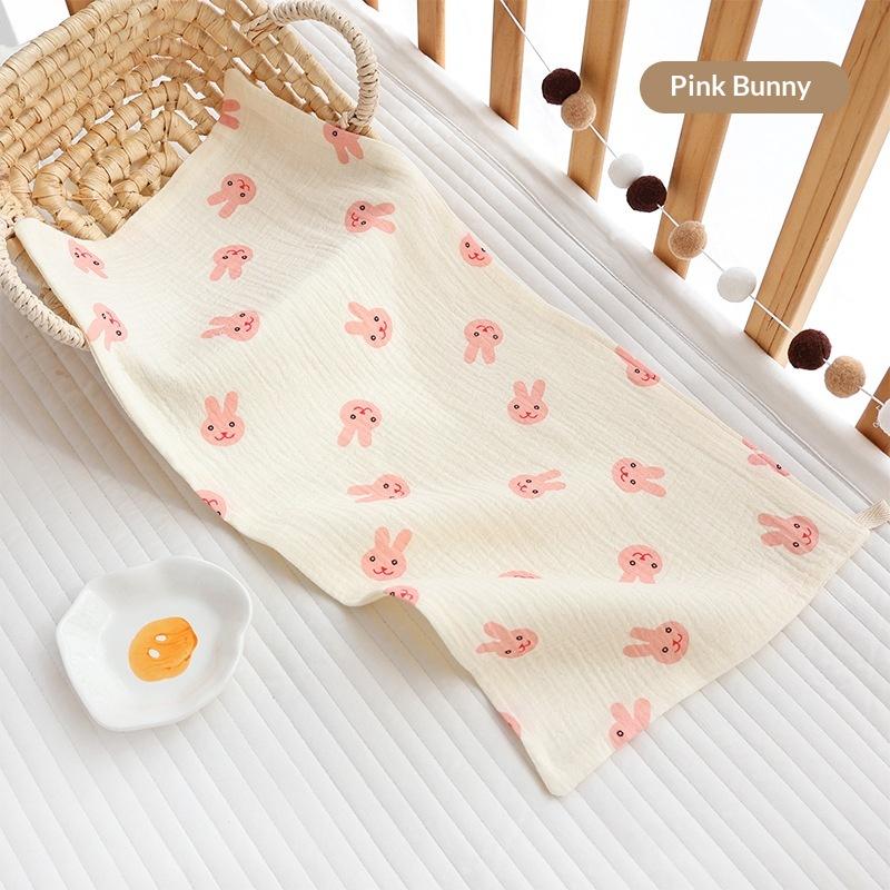 25X50Cm Baby Six-Layer Pure Cotton Gauze Small Towel Face Towel Square Towel Mouth Towel Baby Washcloth