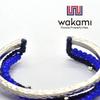 Wakami Bead Set Bangle Bracelet Blue &