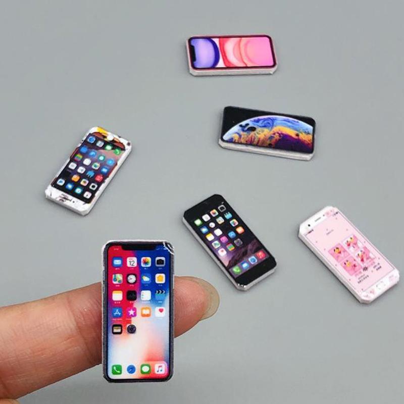 1шт 1:12 кукольных миниатюрных моделей мобильных телефонов, игрушки, аксессуары для кукольных домов