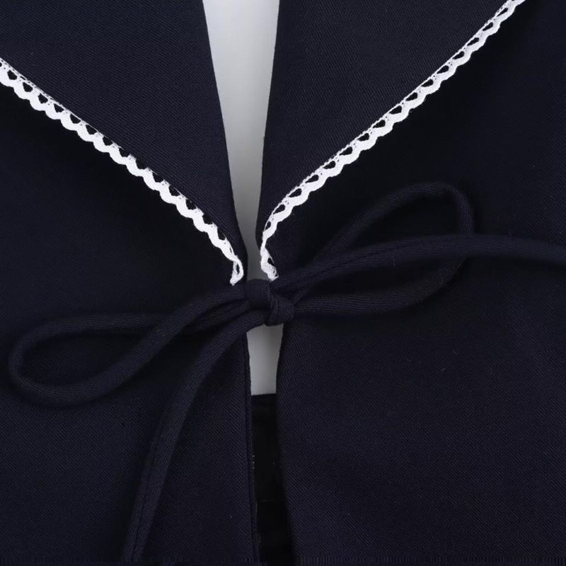 Kaslead New Arrival Women's Clothing Fashion Style Fashion Bowknot Decoration Patchwork Hanging Collar Tops 2119550