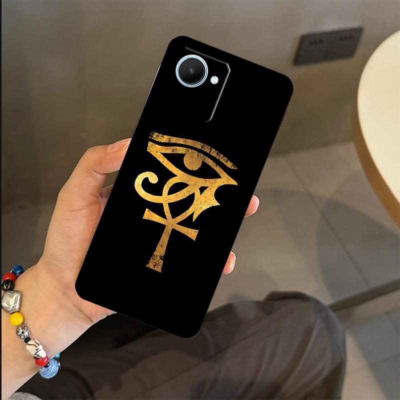 Egyptian Eye of Horus Art Case For Realme C65 C67 C61 C53 C55 C51 C25 C63 C71 C75 GT6 GT7 Pro 11 12 13 14 15 Pro Plus