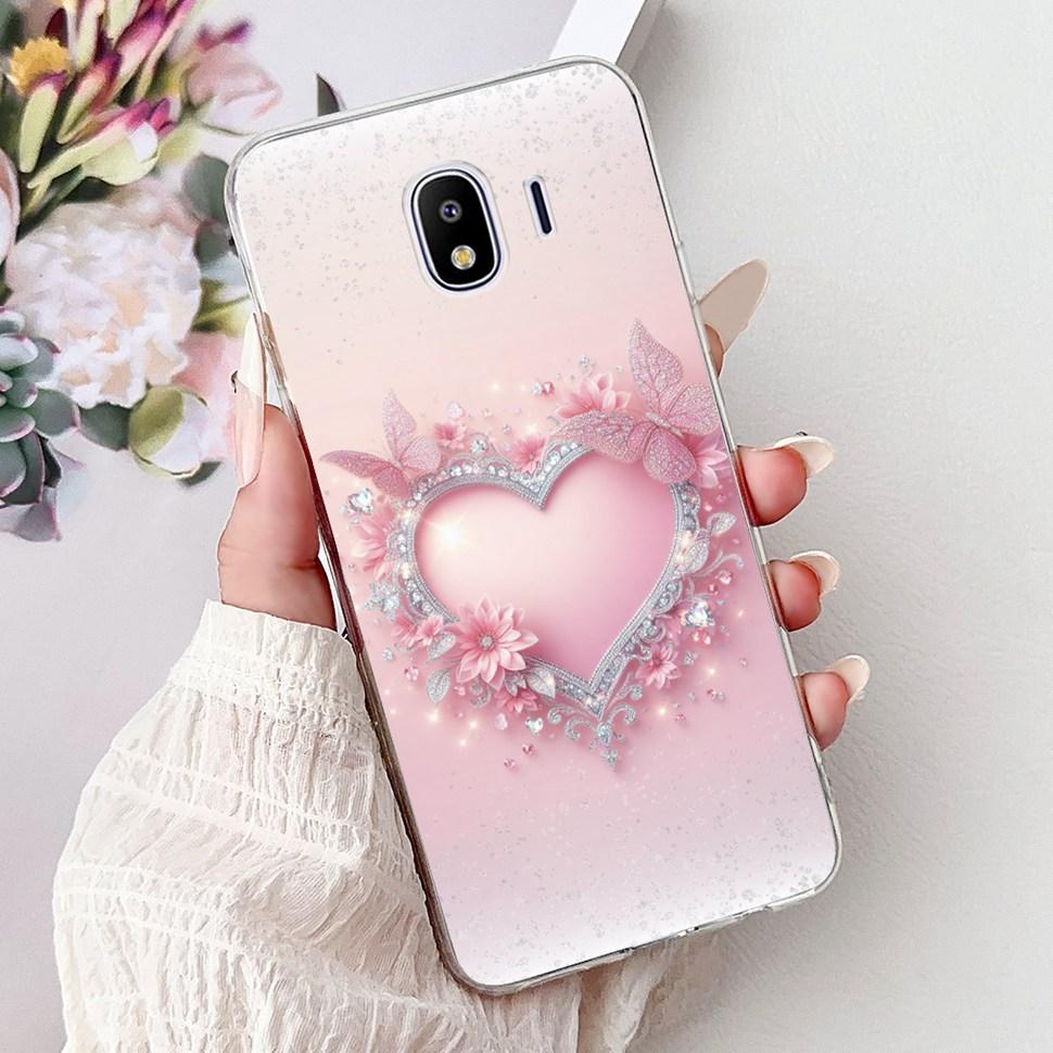 For Galaxy J4 2018 Case SM-J400F Fashion Painted Cover Soft Silicone Phone Case For Samsung Galaxy J4 2018 Fundas Capa Bags
