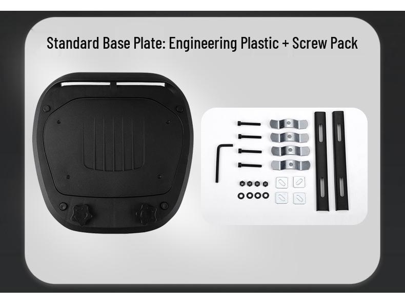 Universal Oversized Motorcycle Tail Box - Large Capacity Double Toolbox for Electric Vehicles