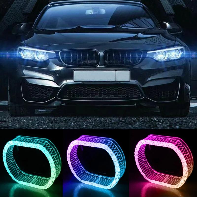 3inch Headlight Universal Shrouds Bi-Xenon Bi-LED Projector Lens Car Styling Retrofit Cover Turn Signal DRL Mask