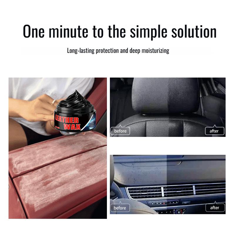 Car Leather Cleaning Care Agent Car Seat Polishing Care Care Oil Cream Leather Boots Care Agent Car Interior Cleaning Care Cream