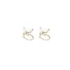 Zircon Butterfly Non-Pierced Ear Clips for Women - Elegant Niche Design Ear Bone Earrings