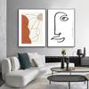Abstract Lady Face Line Figure Picture Wall Art Canvas Painting Nordic Posters Prints Wall Pictures For Living Room Home Decor