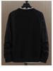 Trendy Men's Solid Color Round Neck Sweatshirt: Stylish, Comfortable, Loose Fit, and Fake Two-Piece Design for Autumn/Winter.
