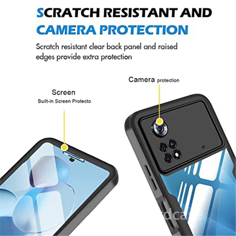 Dvojitý ochranný HD PET filmový kryt pro Xiaomi 12T 11T Mi 11 Lite NE 5G POCO X4 Redmi 10C Note 11E 11s 10s Pro 360 Ochranný kryt na celé tělo