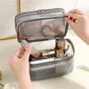 Double large capacity mesh storage bag,cosmetics/toiletries zone sorting bag,travel,back-to-school season,Christmas,holiday gift