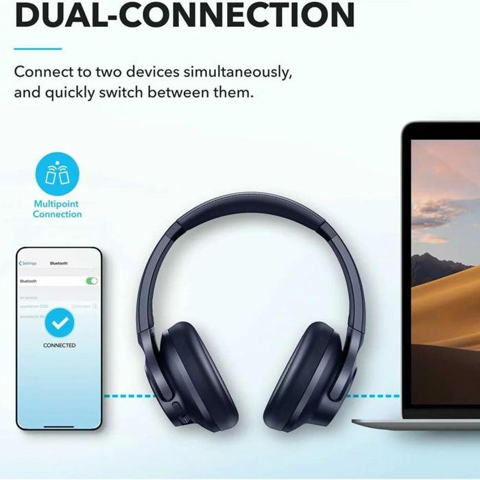 Casque sans fil - anker - life q20i - bluetooth - suppression active du bruit - double connexion