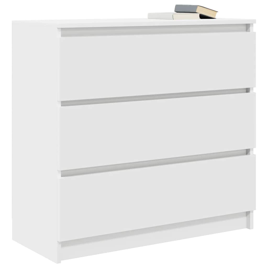 Sideboard in White 80 x 35 x 76 cm Engineered Wood