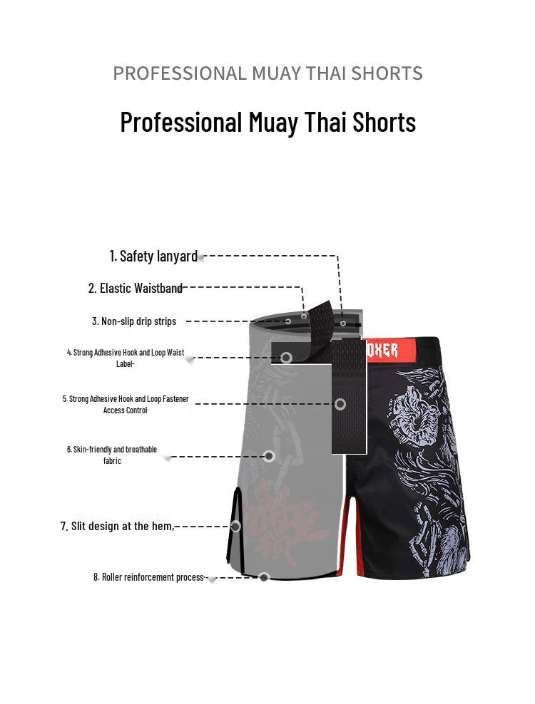 MMA Cross-border Fight & Training Shorts: UFC, Brazilian Jiu-Jitsu, Sanda, Fitness Pants