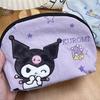 Hello Kitty Shell Shaped Cosmetic Bag 3D Embroidery Cute Cartoon Cat Storage Pouch Portable Travel Toiletry Bag