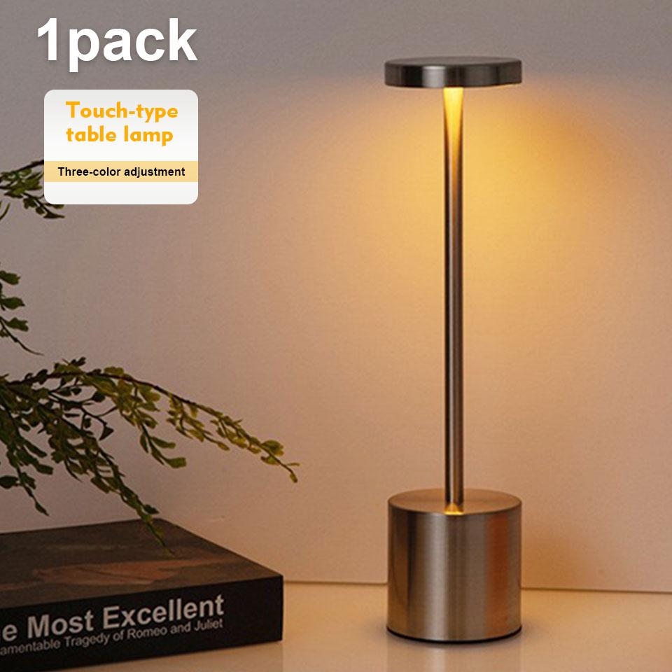 Table Lamp LED Touch Switch Desktop Night Light Rechargeable Wireless Reading Lamp Brightness Changeable  Decoration Night Light