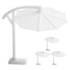 Alasum Miniature Outdoor Set of Dollhouse Furniture Beach Model Small Patio Tabletop Photography Props Parasols, 4, 2.24 Inch, Umbrellas, Decor,