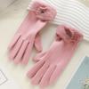 Thick Winter Gloves Windproof Women Mittens Cute Plush Gloves  Winter