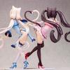 24cm Native Nekopara Chocola Vanilla Azuki Coconut  Action FigureAlphamax Anime Figure PVC China Dress Edition Model Toys