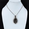 Tree Of Life Black Tourmaline Rough Pendant Copper Wire Wrapped Jewelry Handmade Gemstone Pendant Copper Wire Wrapped Pendant Gift For Women