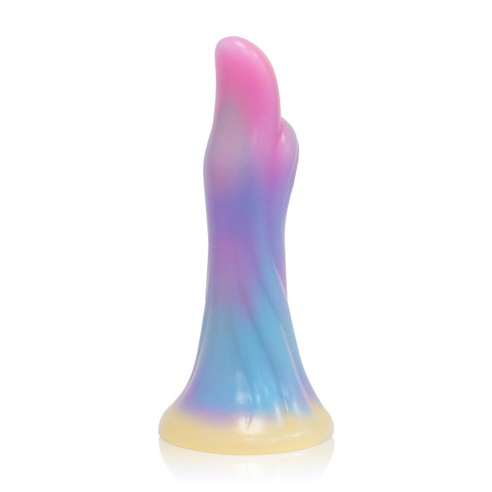 Conjunto de Plug Anal de Silicone Luminoso Colorido Misto - Brinquedos Eróticos Macios para Homens e Mulheres